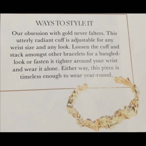 (24 K GOLD PLATING) The EMERY BRACELET Designed by Amber Sceats - Picture 7 of 8